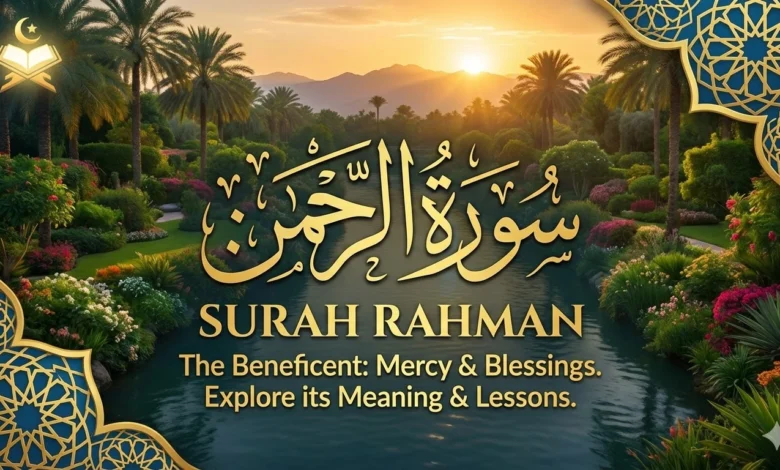 Surah Ar Rahman Arabic text with English translation