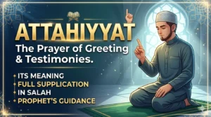 Attahiyyat in Namaz in Arabic with English translation and transliteration