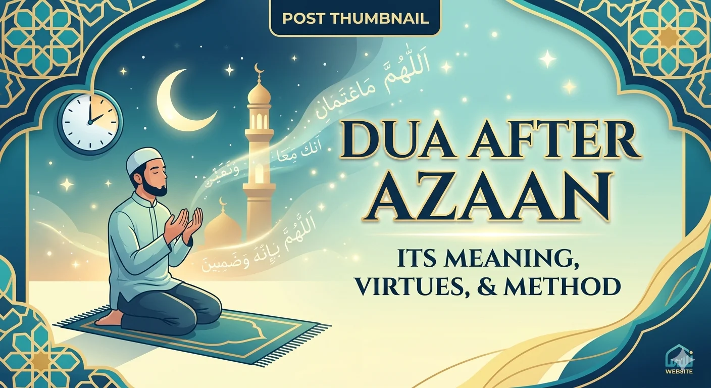 Dua after Azaan in Arabic with English translation and transliteration