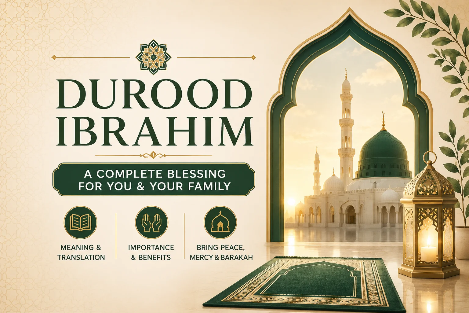 Durood Ibrahim in Arabic with English translation and transliteration