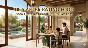 Dua After Eating Food in Arabic with English translation and transliteration