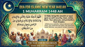 Dua for Islamic New Year in Arabic with English translation and transliteration