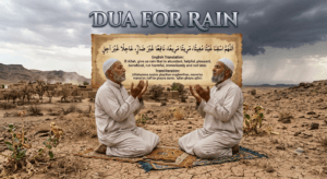Dua for Rain in Arabic with English translation and transliteration