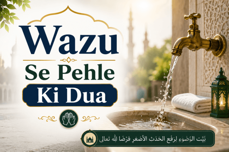 Recite Dua Before Wudu in Arabic with English translation and transliteration