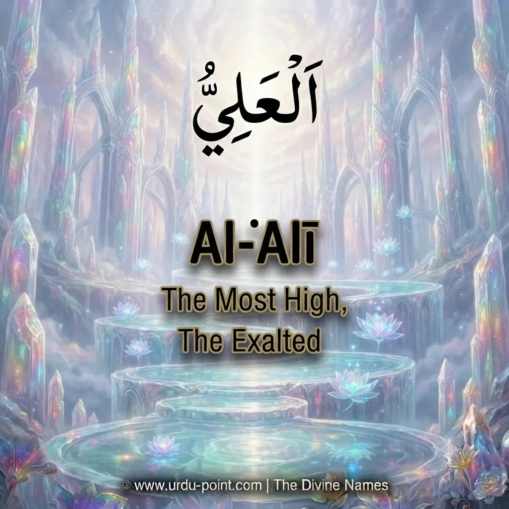 Al-Aliyy Meaning – The Most High, one of Allah's 99 Beautiful Names with Quran, Hadith and benefits.