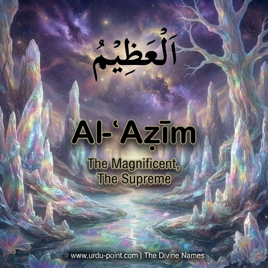 Al-Azeem Meaning – The Magnificent, one of Allah's 99 Beautiful Names with Quran, Hadith and benefits.