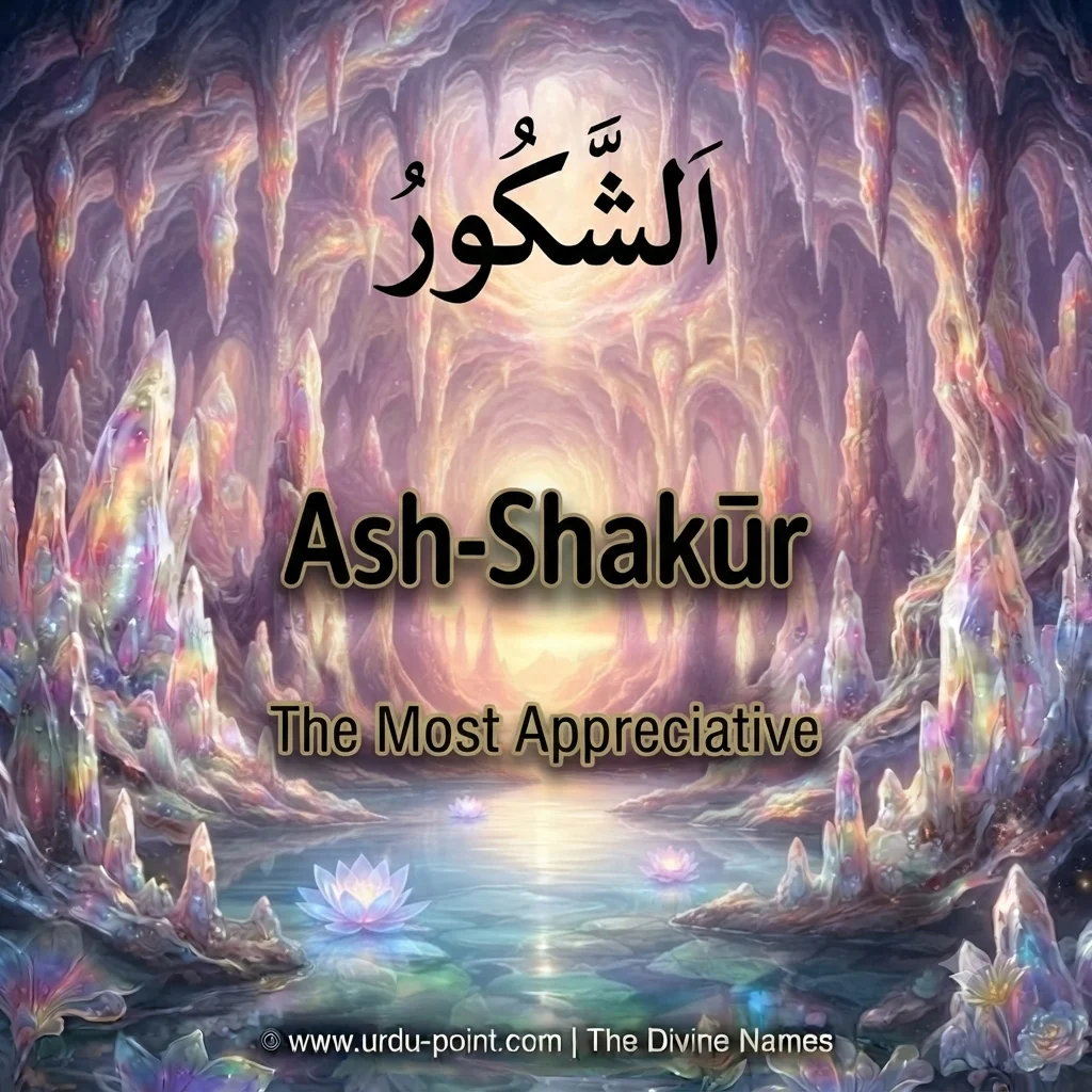 Ash-Shakoor Meaning – The Most Appreciative, one of Allah's 99 Beautiful Names with Quran, Hadith and benefits.